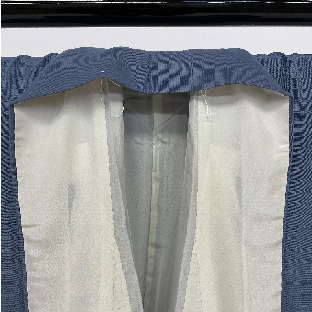 訪問着 身丈155cm 裄丈63cm 古典 正絹 袷 青系 1112000023317