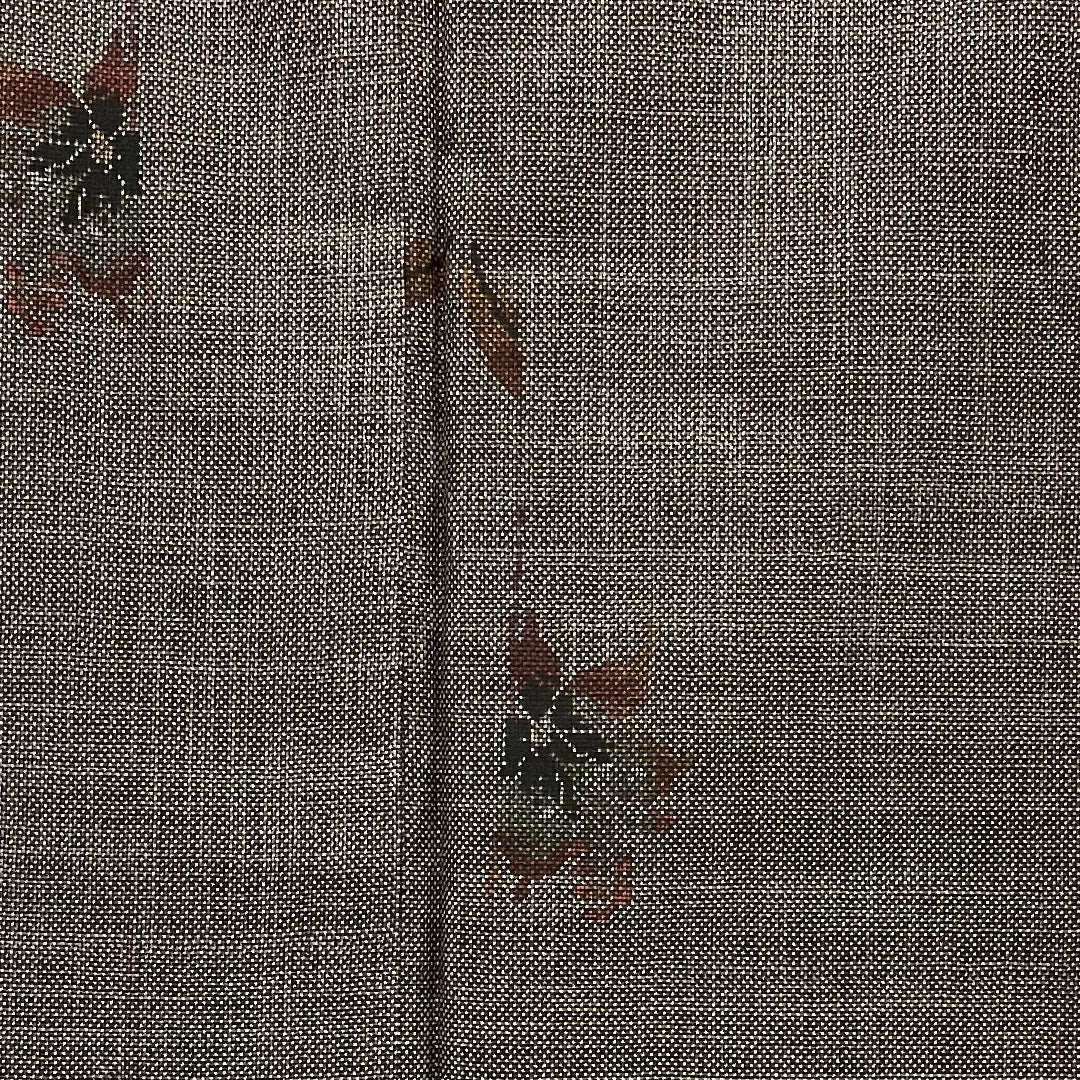 大島紬 身丈160cm 裄丈66cm 創作 正絹 美品 袷 茶 1116000172314