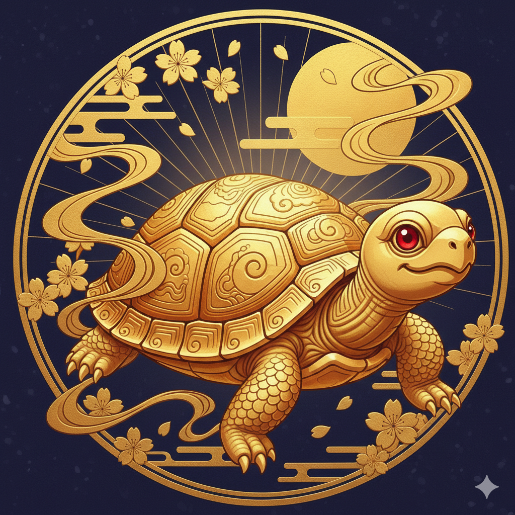 金色の亀さん、見たことありますか？