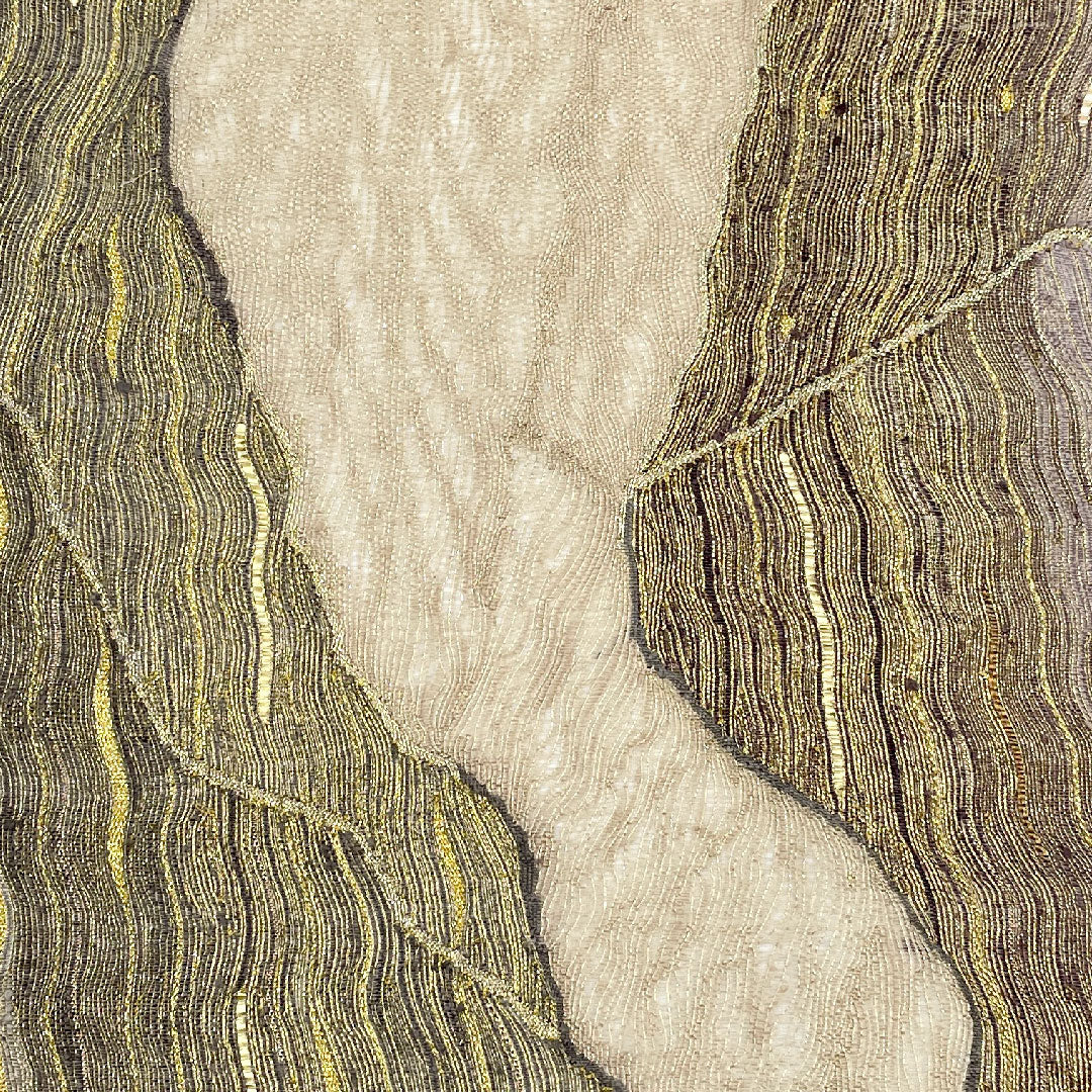 袋帯 帯丈466cm 正絹 Sランク 全通 セミフォーマル グレー系 1123000592422