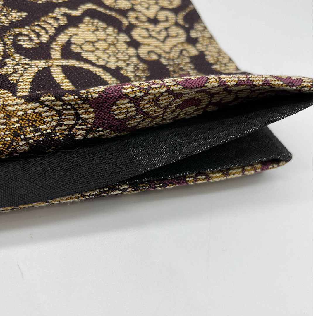 袋帯 帯丈450cm 正絹 Sランク 六通 カジュアル 茶系 1123000582314