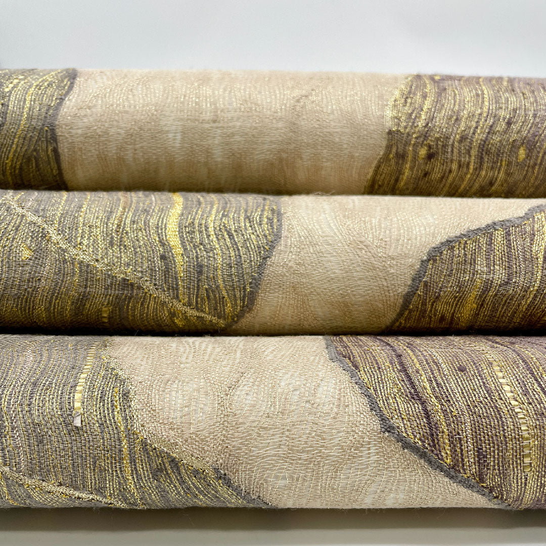 袋帯 帯丈466cm 正絹 Sランク 全通 セミフォーマル グレー系 1123000592422