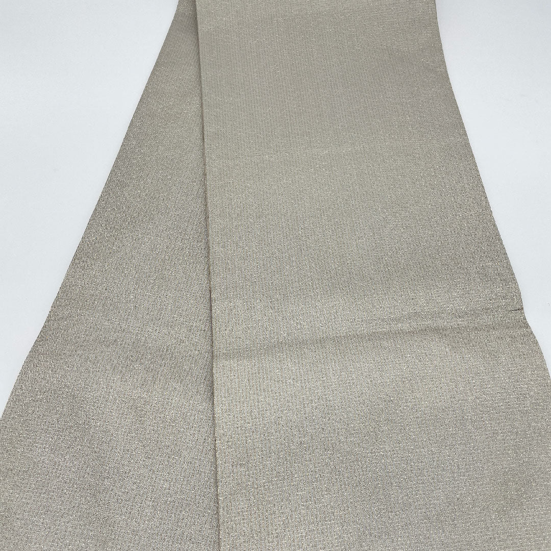 袋帯 帯丈466cm 正絹 Sランク 全通 セミフォーマル グレー系 1123000592422