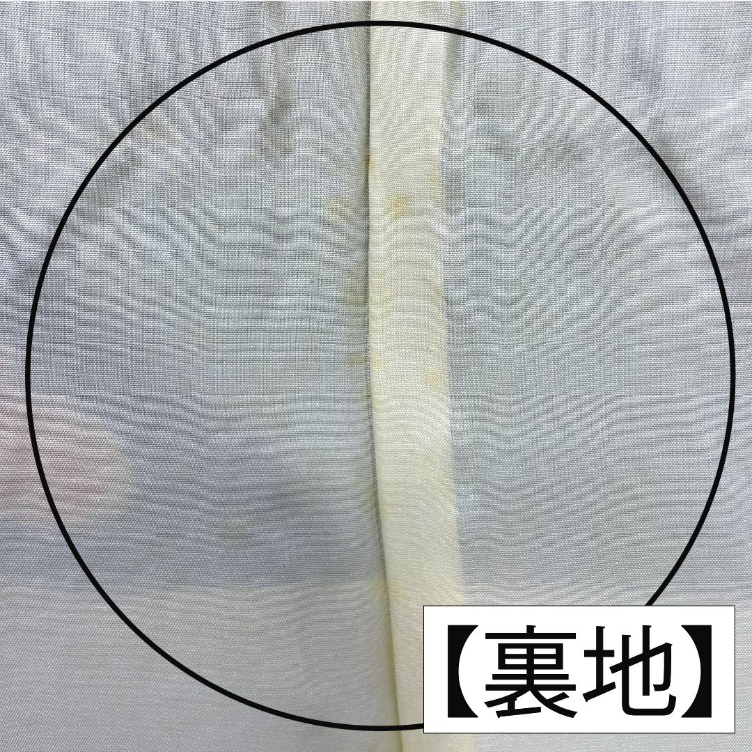 訪問着 正絹 Bランク 袷 身丈158cm 裄丈63.5cm 紺瑠璃色（こんるりいろ） 京紅型 吉祥文様 松竹梅 菖蒲 鳥 青系 1112007284317