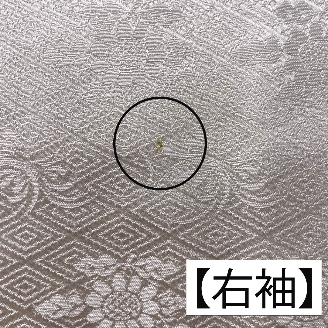 訪問着 正絹 Bランク 袷 身丈160cm 裄丈63cm 蒼白色（そうはくしょく） 半衿付き いろは歌 三越 作家物 ピンク系 1112006954413
