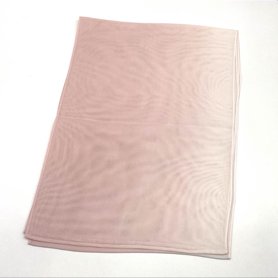 （新古品）帯揚げ 正絹 NEWランク セミフォーマル 退紅色（あらそめいろ） グラデーション 夏物 ぼかし 長さ約180cm 幅約29.5cm ピンク系 1136002151913