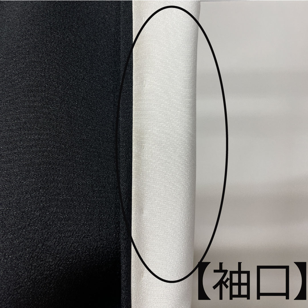 Black formal kimono, pure silk, length 156.5cm, sleeve length 62.5cm, lined, Kyoto Yuzen, crane, auspicious motif, five crests, five-three paulownia, S rank, five crests, black, 1111001182310