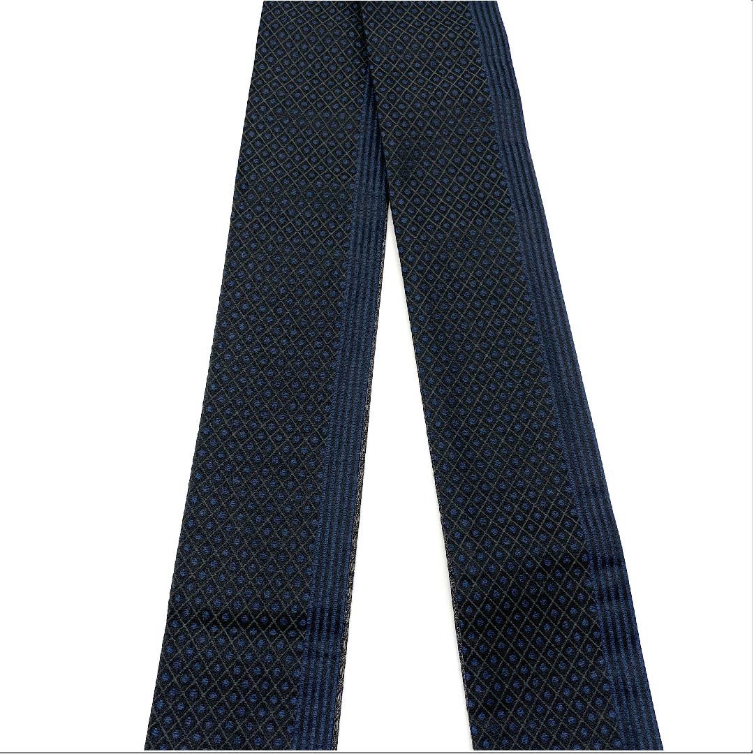 角帯 ポリエステル 黒色 菱模様 未使用品 帯丈412cm 幅10cm NEWランク 黒系 1134000191910