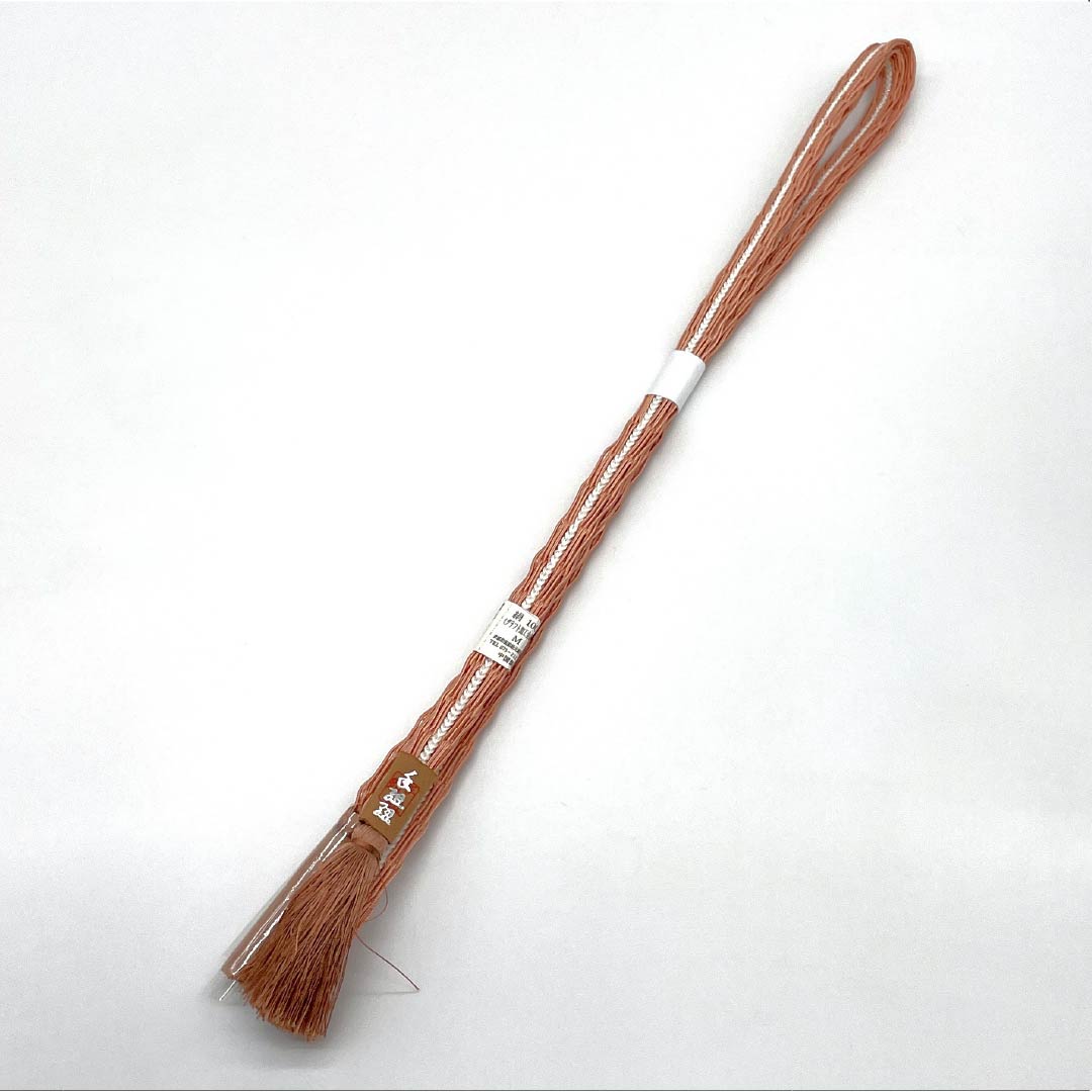 (新品)帯締め 正絹 NEWランク  洗朱色（あらいしゅいろ） 単衣用 夏用  長さ約162cm 幅約1.3cm カジュアル 橙系 1135005691326