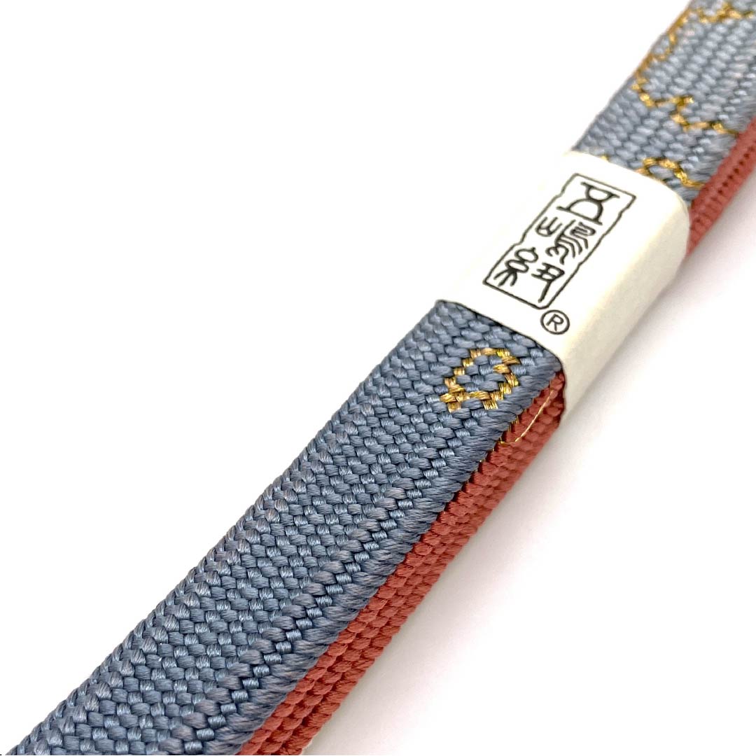（新古品） 帯締め 正絹 四分紐 グラデーション 五嶋紐 江戸組紐 金属糸使用 長さ約159cm 幅約1.7cm セミフォーマル Sランク グラデーション系 1135002382399