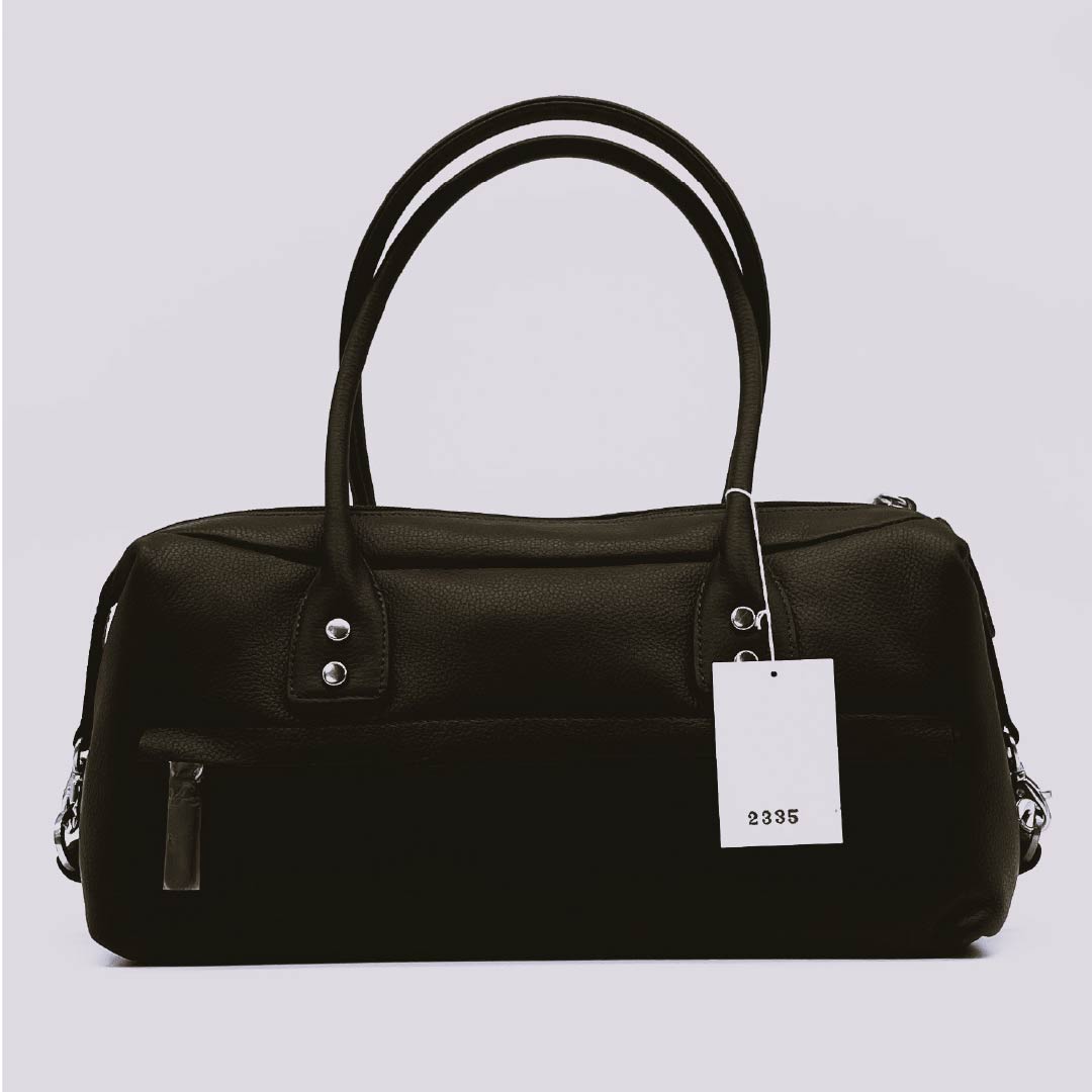 （新古品） 洋装バッグ 牛革 Aランク 新古品 牛革 横長 茶系 119700007314