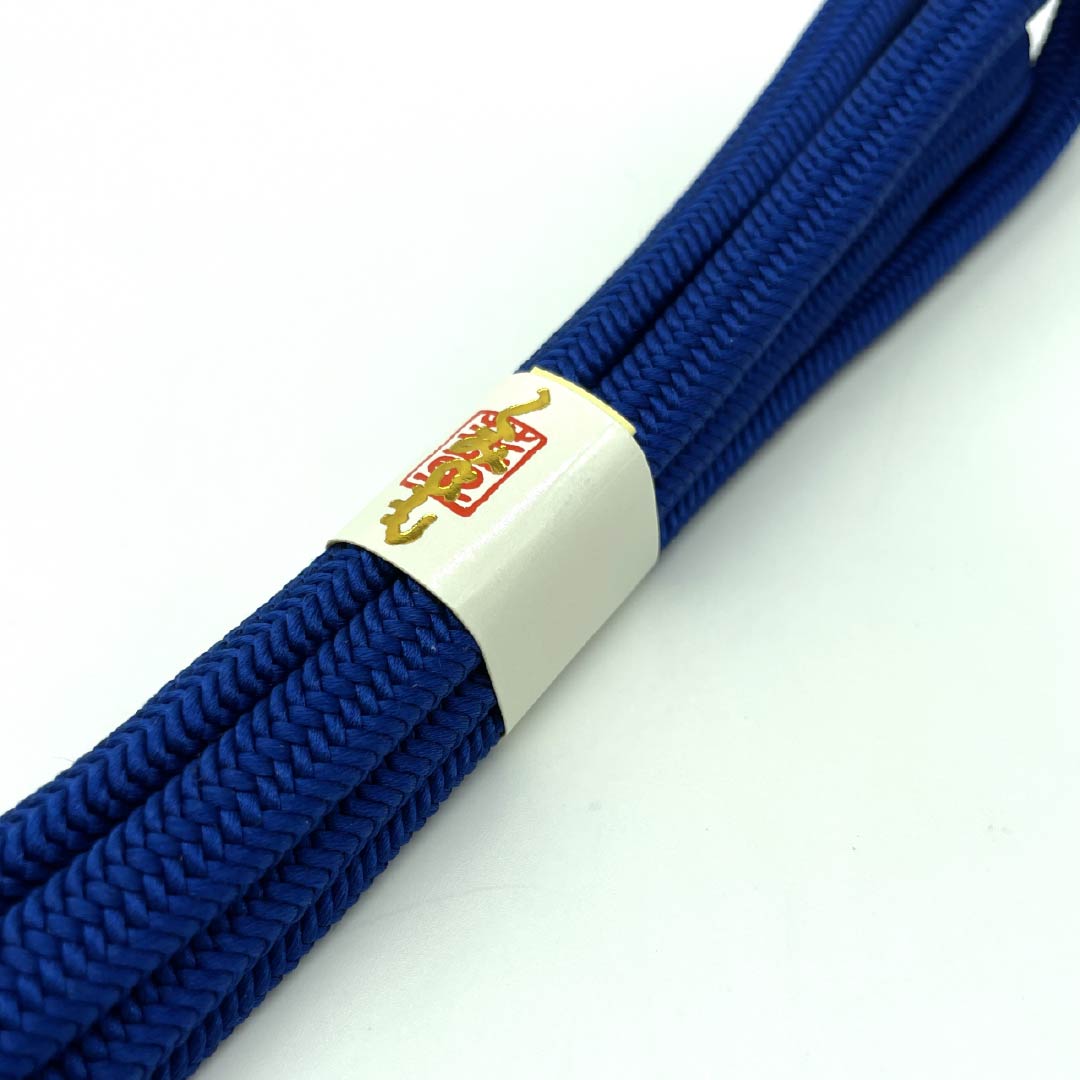 (New old stock) Obijime (belt sash) Pure silk Deep bellflower color Crown set New old stock Length approx. 151.5cm Width approx. 1cm Semi-formal NEW rank Blue 1135003541317