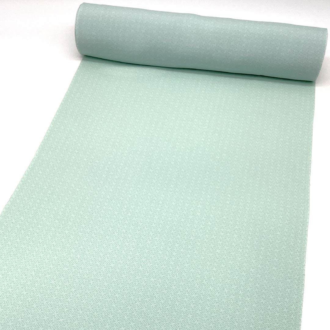 Fabric, Komon, Pure Silk, Hisoku, Tango Chirimen, Hokusai Pattern, Manji-bishi, New Rank, Green, 1130001151919