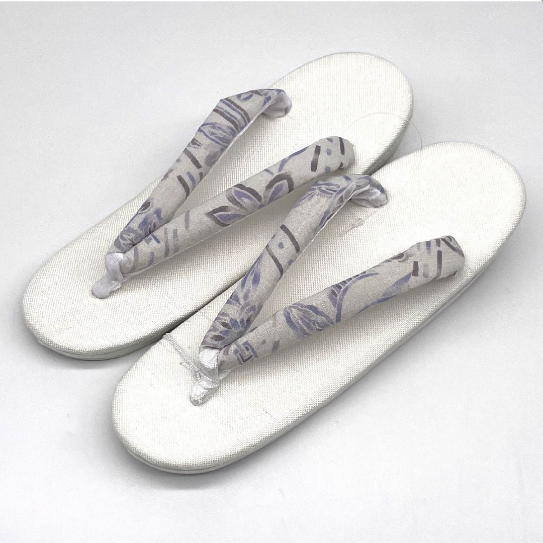 (New) Zori Sandals, Linen, NEW Rank, Summer Zori, Linen Zori, Made in Japan, For Summer, Length 24cm, L Size, White, 1122001581411