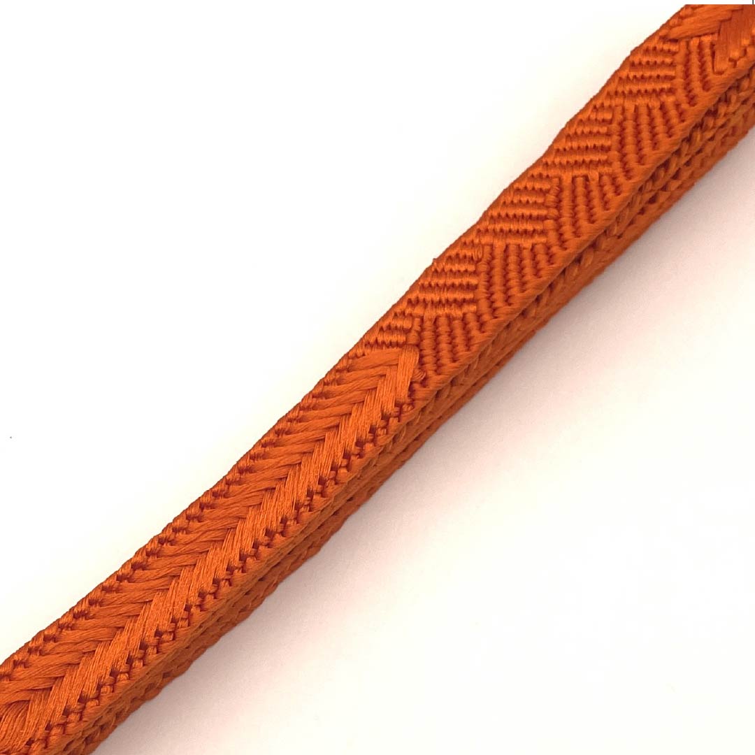 帯締め 正絹 Sランク 赤橙色（あかだいだいいろ） 長さ約160cm 幅約1.5cm カジュアル 橙系 1135003972326