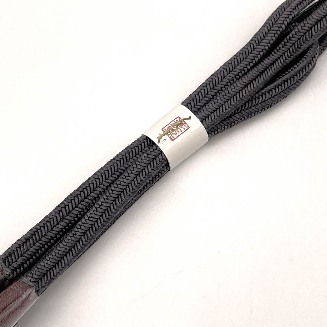 (New old stock) Silk obijime (belt fastener) Dark brown (yuushoku) Crown set New old stock Length approx. 162cm Width approx. 1.2cm Semi-formal NEW rank Gray 1135003621322
