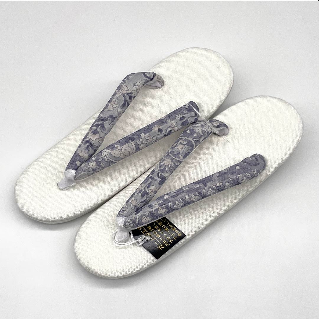 （新品）草履 亜麻 NEWランク 夏草履 亜麻草履 日本製 夏用 長さ24cm Lサイズ 白系 1122001611411