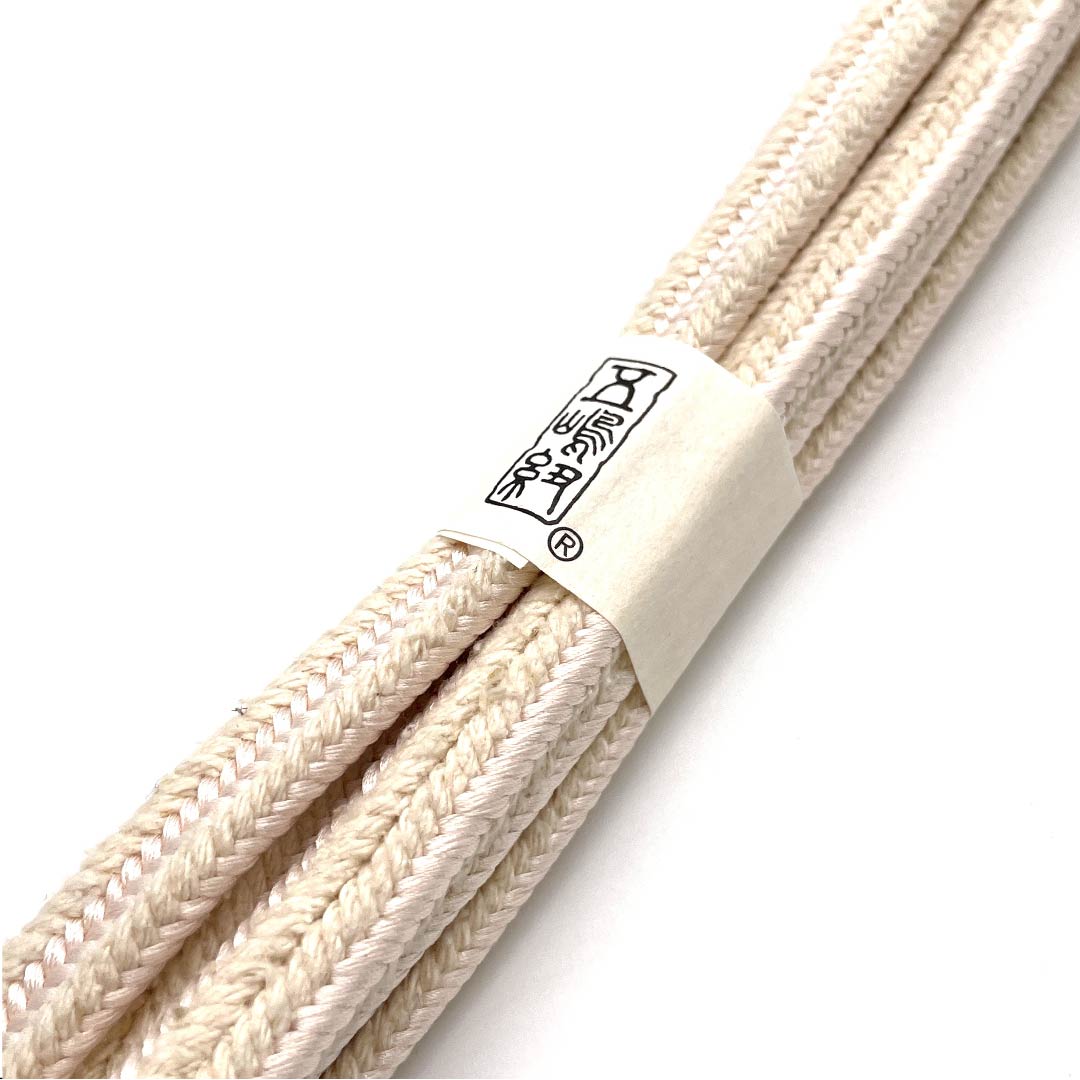 (New old stock) Silk obi-jime (sash fastener) - quarter-length cord - Tonokoiro (tonokoiro) - light cherry blossom color - Goshima cord - Edo braid - length approx. 159cm - width approx. 1.2cm - casual - S rank - pink 1135002492313