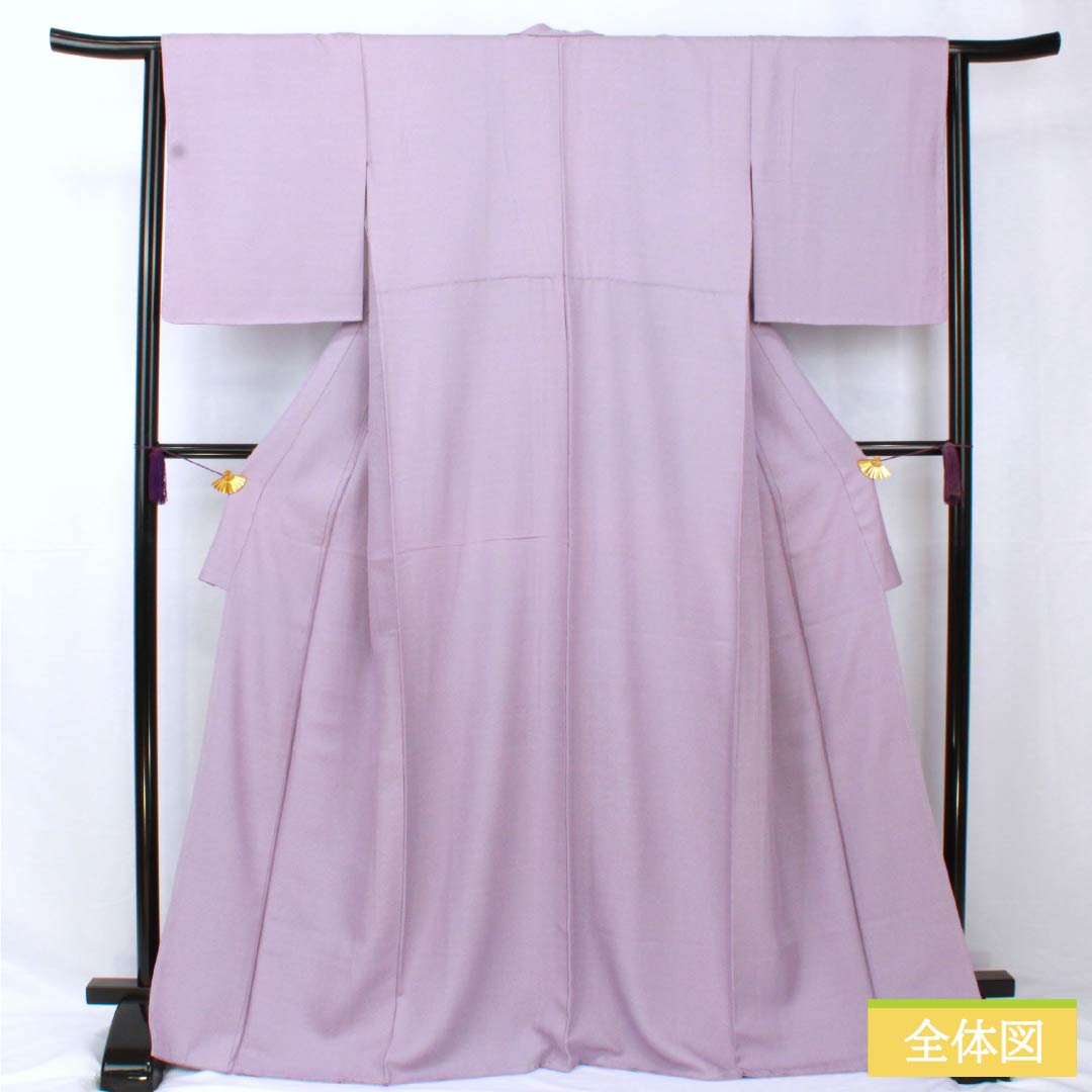 Komon, pure silk, length 168cm, sleeve length 64.5cm, lined, aoi-iro (blue color), stencil dyeing, Edo komon, shark komon, yoroke, S rank, purple, 1115005572520