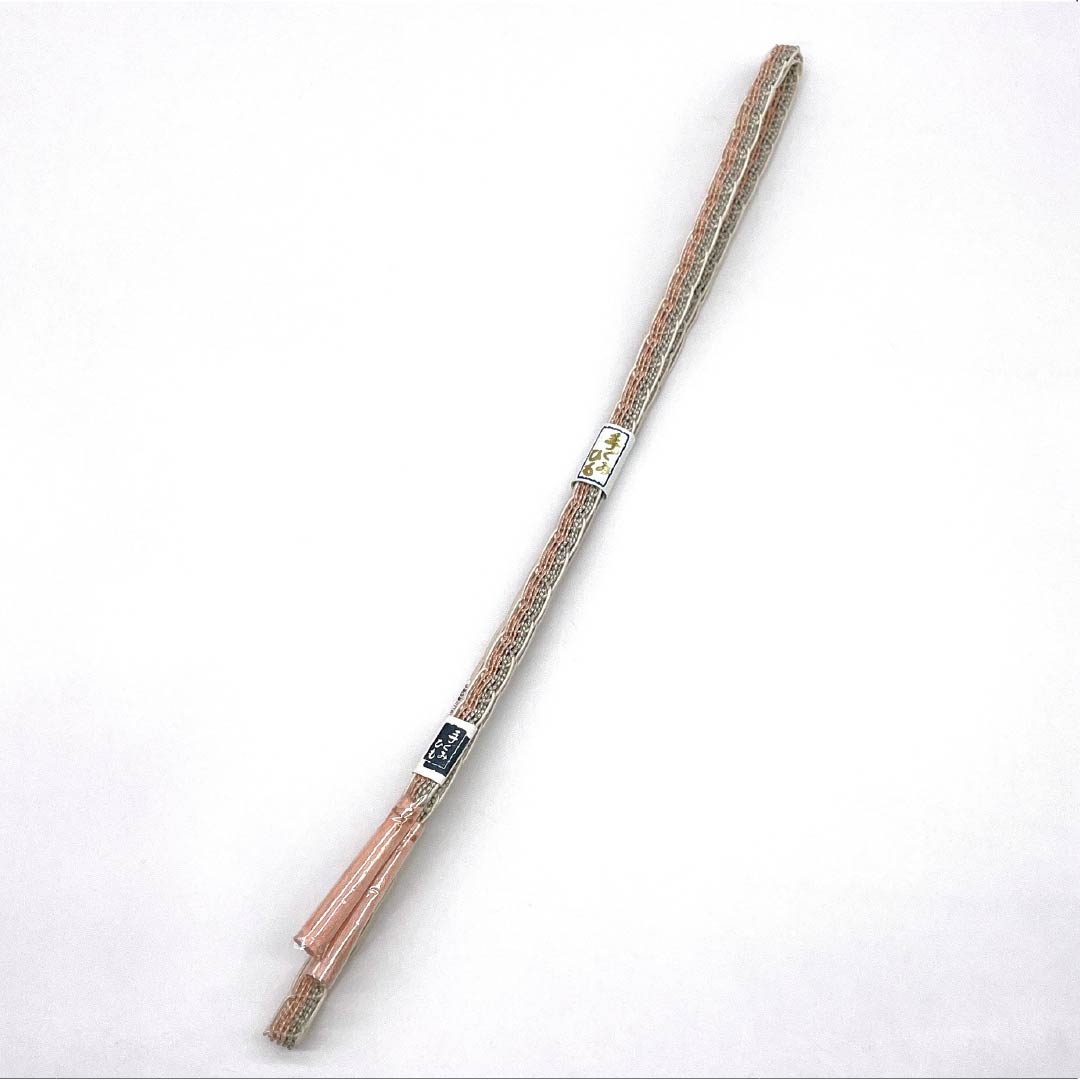 (新品)帯締め 正絹 NEWランク  乙女色（おとめいろ） 単衣用 夏用  長さ約168cm 幅約1.2cm カジュアル 橙系 1135005541326