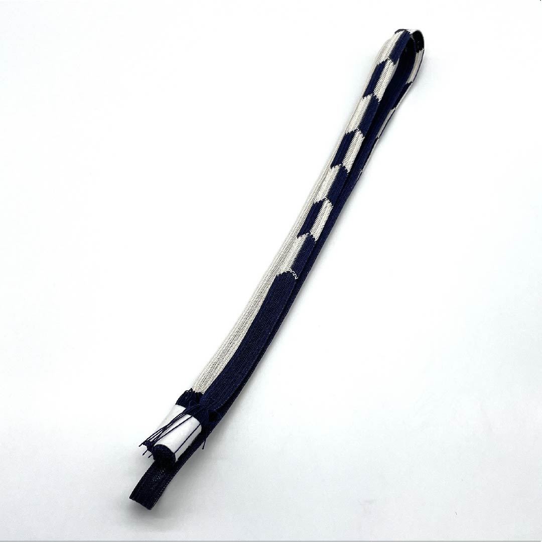 (新品)帯締め 正絹 NEWランク  葡萄鼠色（ぶどうねずいろ） 翠嵐工房 矢羽根 撚り房 長さ約158cm 幅約1.3cm カジュアル 紺系 1135005381318