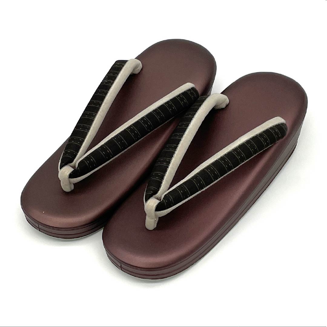 (Like New) Casual Zori Sandals, Synthetic Leather, La Sole, Low-Rebound, 24cm Length, Size L, Brown, Product Number: 1122001401414