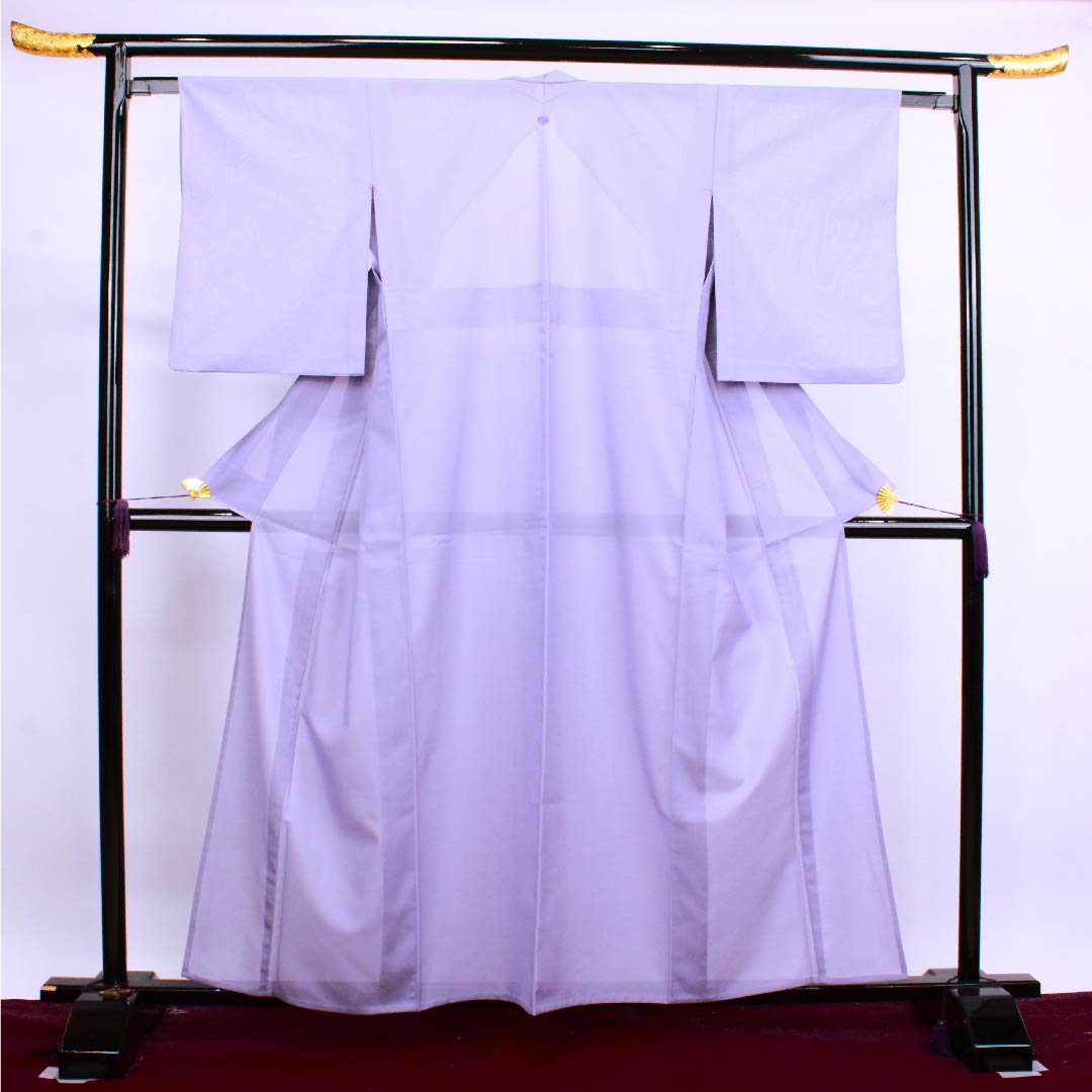 Summer item, polyester, plain color, length 159cm, sleeve length 61.5cm, Beniminato color, plain, silk, S rank, purple, 1132000202320