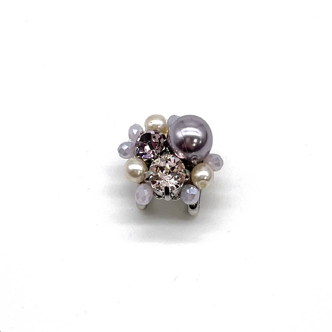 (New old stock) Obidome Other Casual Rhinestone Pearl Length approx. 2cm Width approx. 2cm A grade Purple 1137000913920
