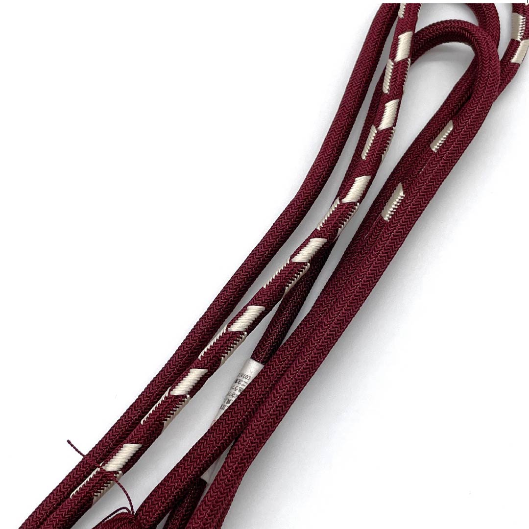 （新古品） 帯締め 正絹 NEWランク 紅海老茶色（べにえびちゃいろ） より房 矢羽根 長さ約162cm 幅約0.8cm カジュアル 茶系 1135004641314