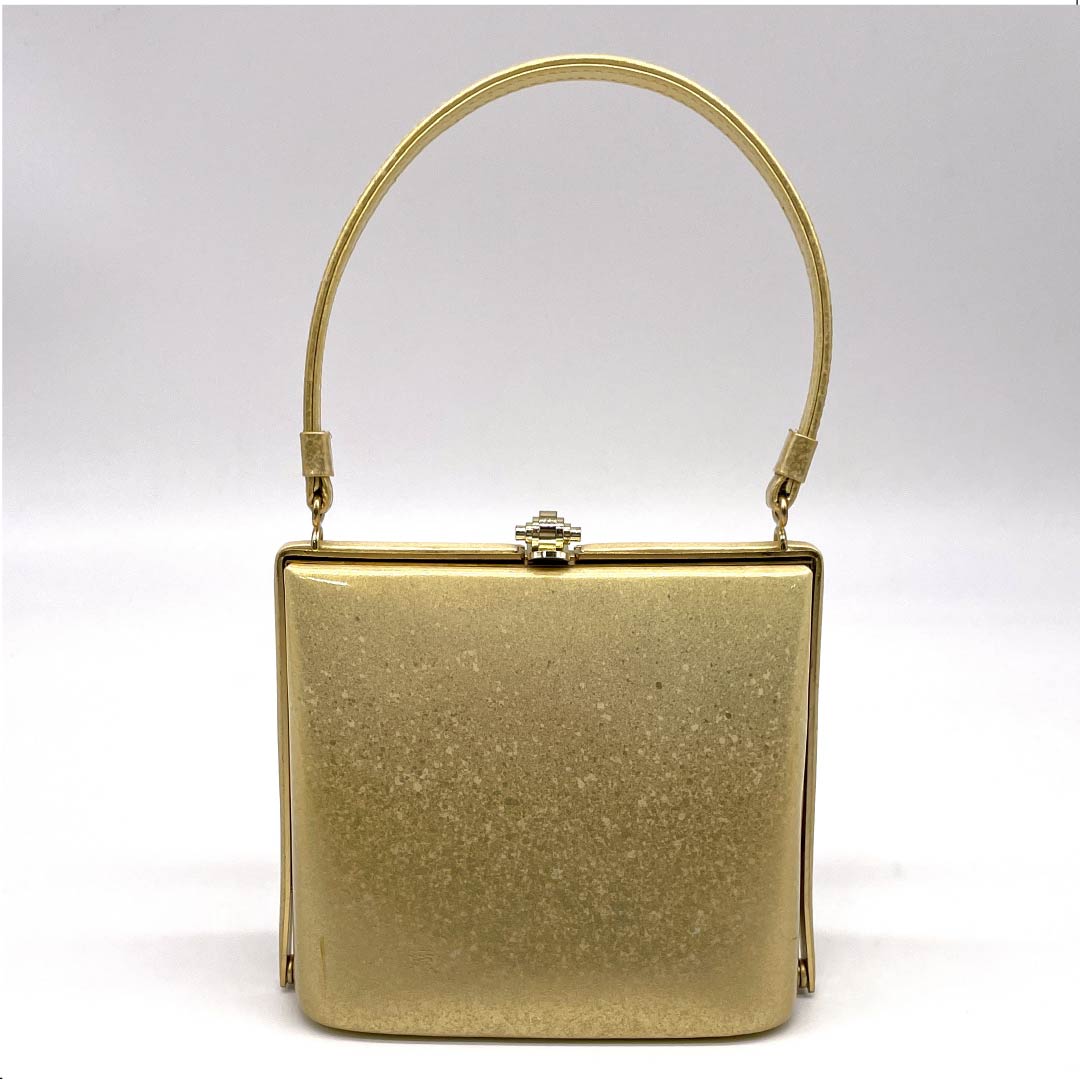 和装バック フォーマル 金色（きんいろ） シンプル 留袖用 たたき染め風 金系 Sランク 113900022221