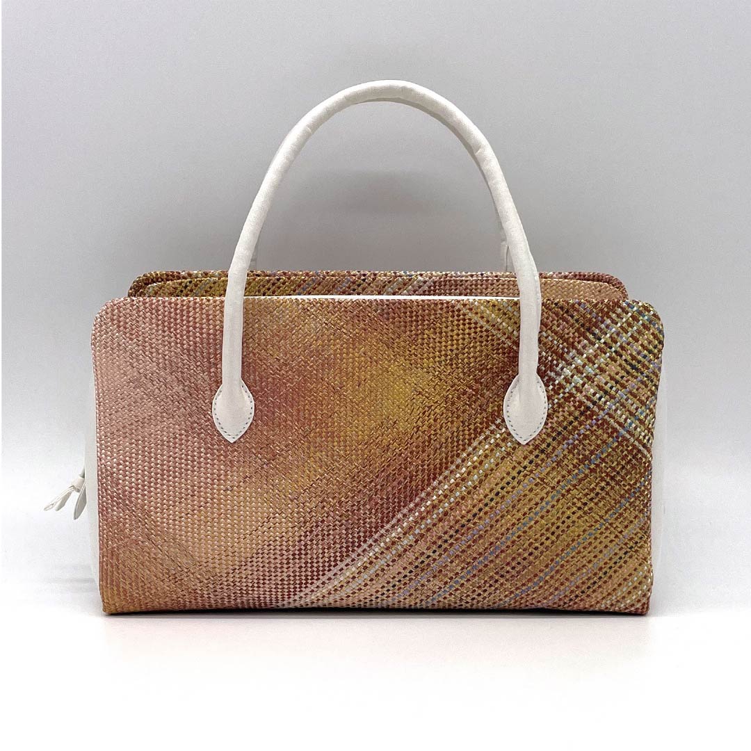 （新古品）和装バッグ セミフォーマル NEWランク 三軸組織 西陣織 利休バッグ グラデーション系 113900096199