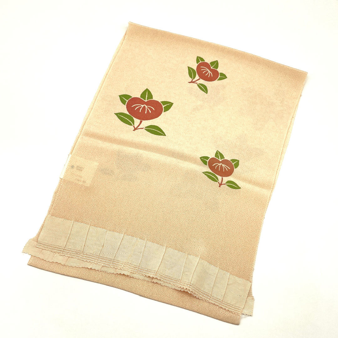 (Like New) Silk Obiage (Sash) - New Rank, Casual, Otomeiro (Girl's Color), Goshima Himo (Obi-Himo), Tachibana Chirimen (Crepe), Length: Approx. 172cm, Width: Approx. 30cm, Pink, Product Number: 1136001131913