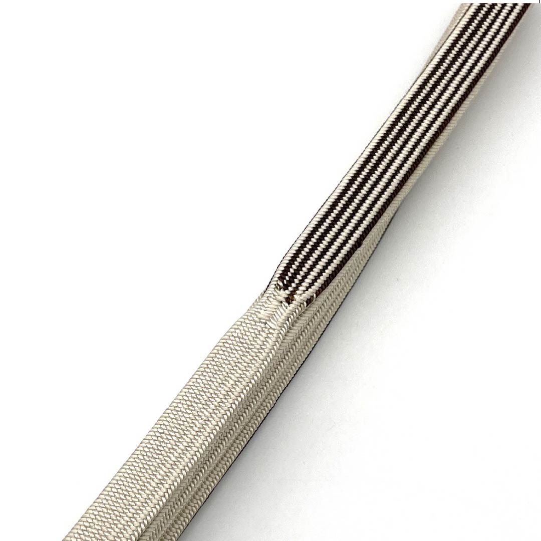 帯締め 正絹 Sランク 蕎麦切色（そばきりいろ） 小田巻房 長さ約159.5cm 幅約1.4cm カジュアル 茶系 1135004712314