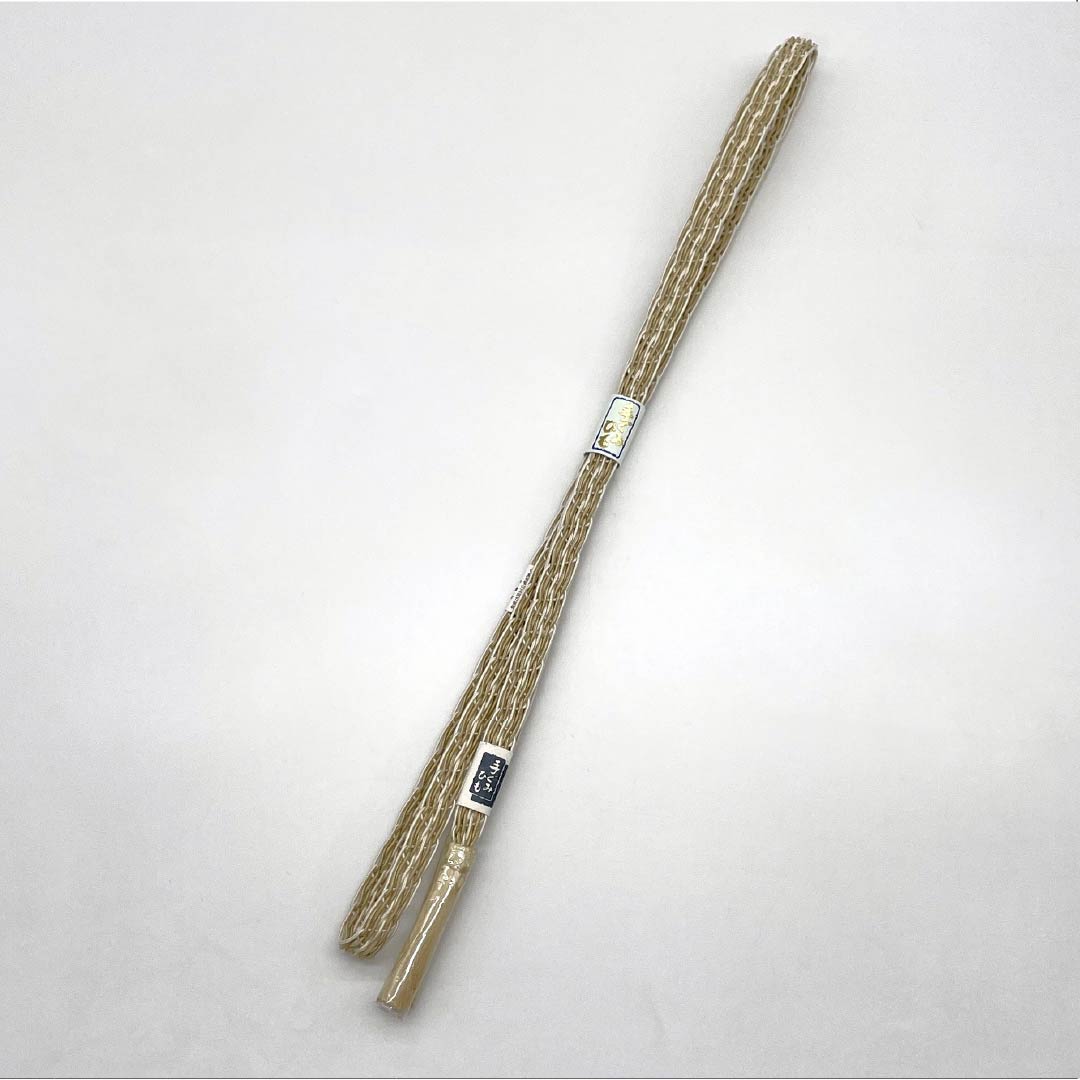 (新品)帯締め 正絹 NEWランク  砥粉色（とのこいろ） 単衣用 夏用  長さ約160cm 幅約1.2cm カジュアル ベージュ系 1135005511325