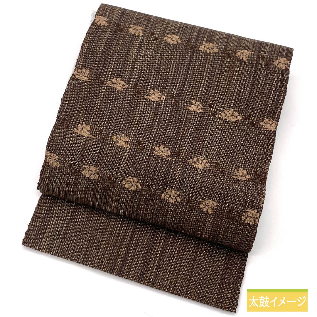 名古屋帯 抽象模様 帯丈348cm 正絹 Sランク ポイント柄 カジュアル グラデーション系 1124007112399 開き仕立て