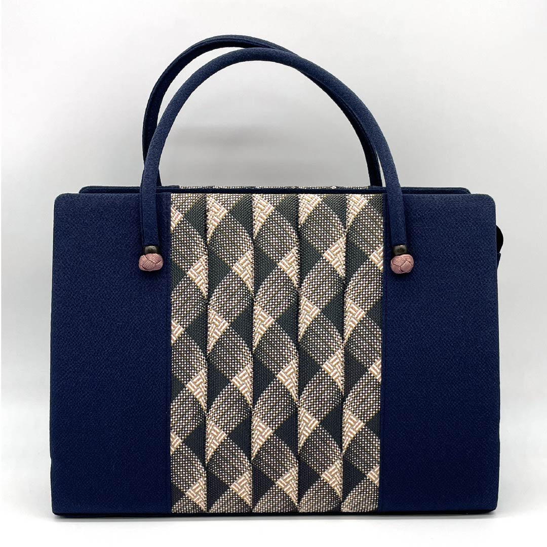 (Like New) Casual Japanese Style Bag, Goshima Himo, Navy Blue, 113900086118