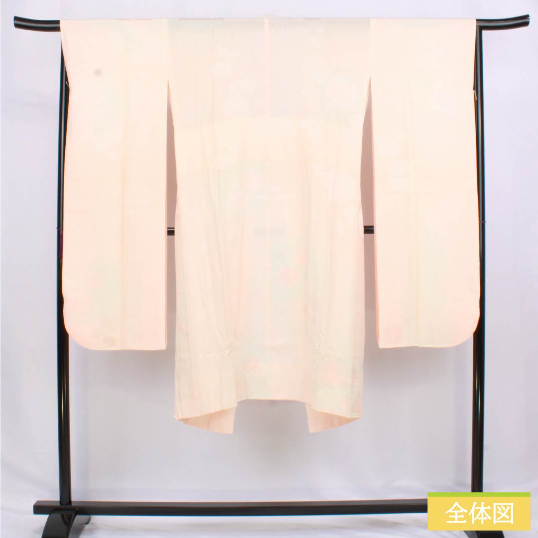 長襦袢 正絹 Sランク 身丈121cm 裄丈63.5cm 単衣 乙女色（おとめいろ） 吉祥文様 ピンク系 1129000792213