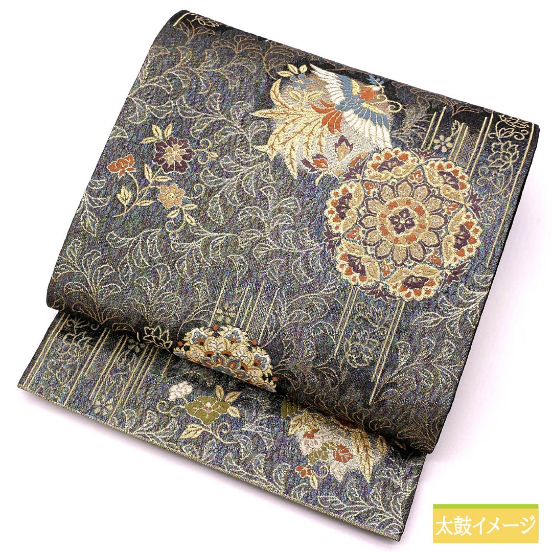 袋帯 正絹 留袖用 華文 鳳凰 唐花 帯丈440cm Sランク 六通 フォーマル グラデーション系 1123014322399