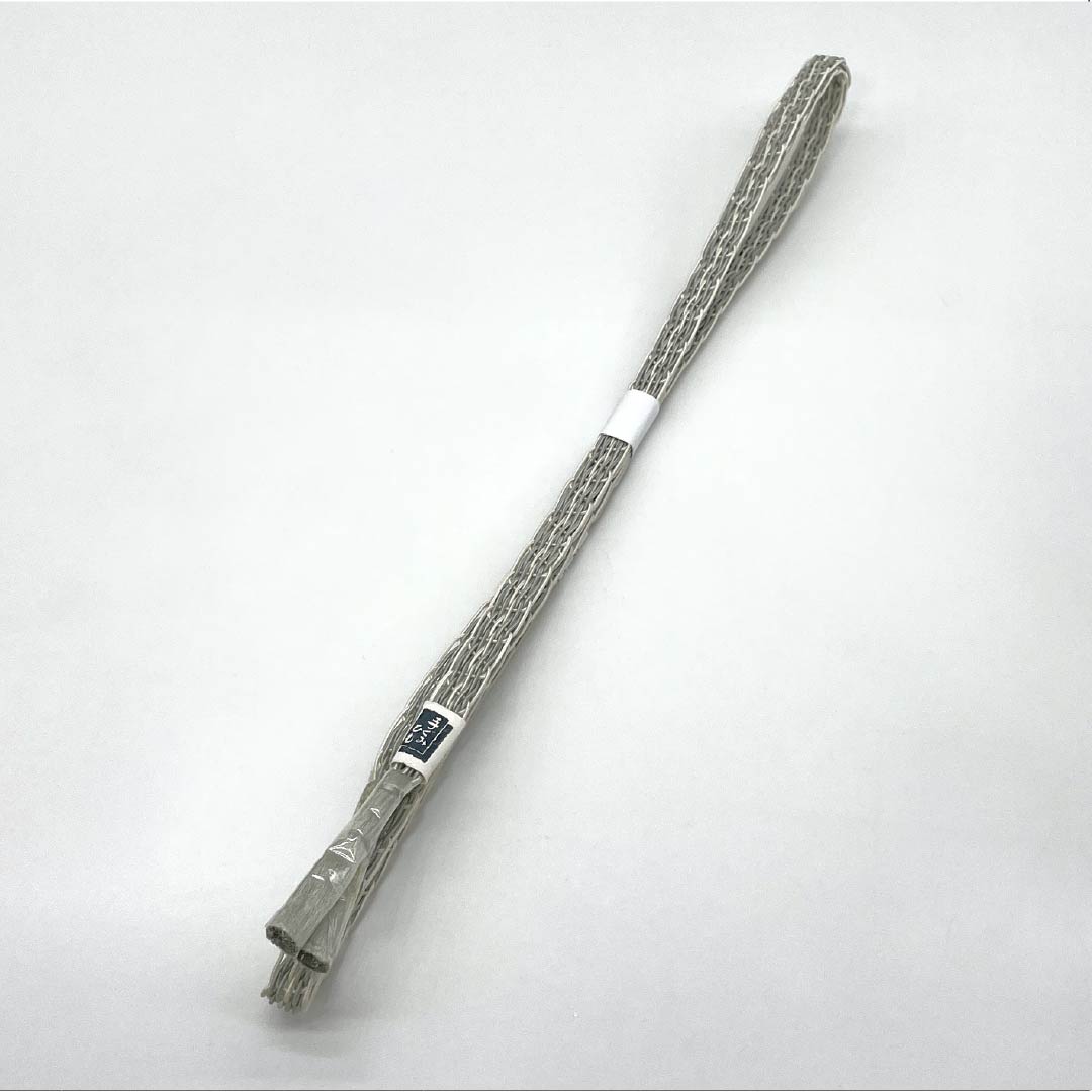 (新品)帯締め 正絹 NEWランク  単衣用 夏用   長さ約168cm 幅約1.2cm セミフォーマル グレー系 1135005671322