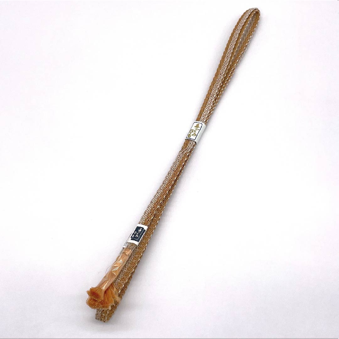 (新品)帯締め 正絹 NEWランク  杏子色（あんずいろ） 単衣用 夏用  長さ約168cm 幅約1.2cm カジュアル 橙系 1135005561326