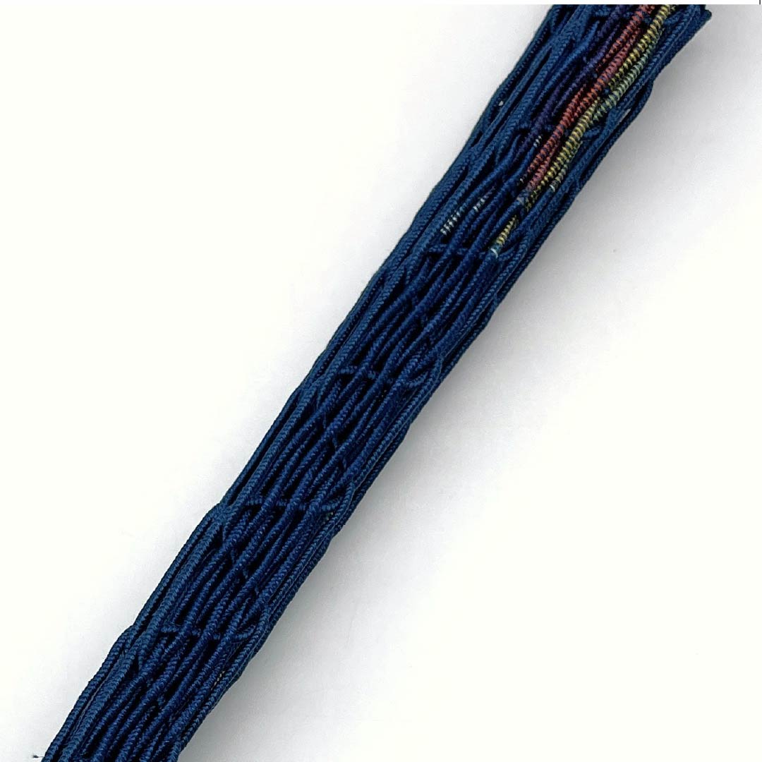 帯締め 正絹 Sランク 藍色（あいいろ） 夏物 長さ約155cm 幅約1.4cm カジュアル 青系 1135004752317