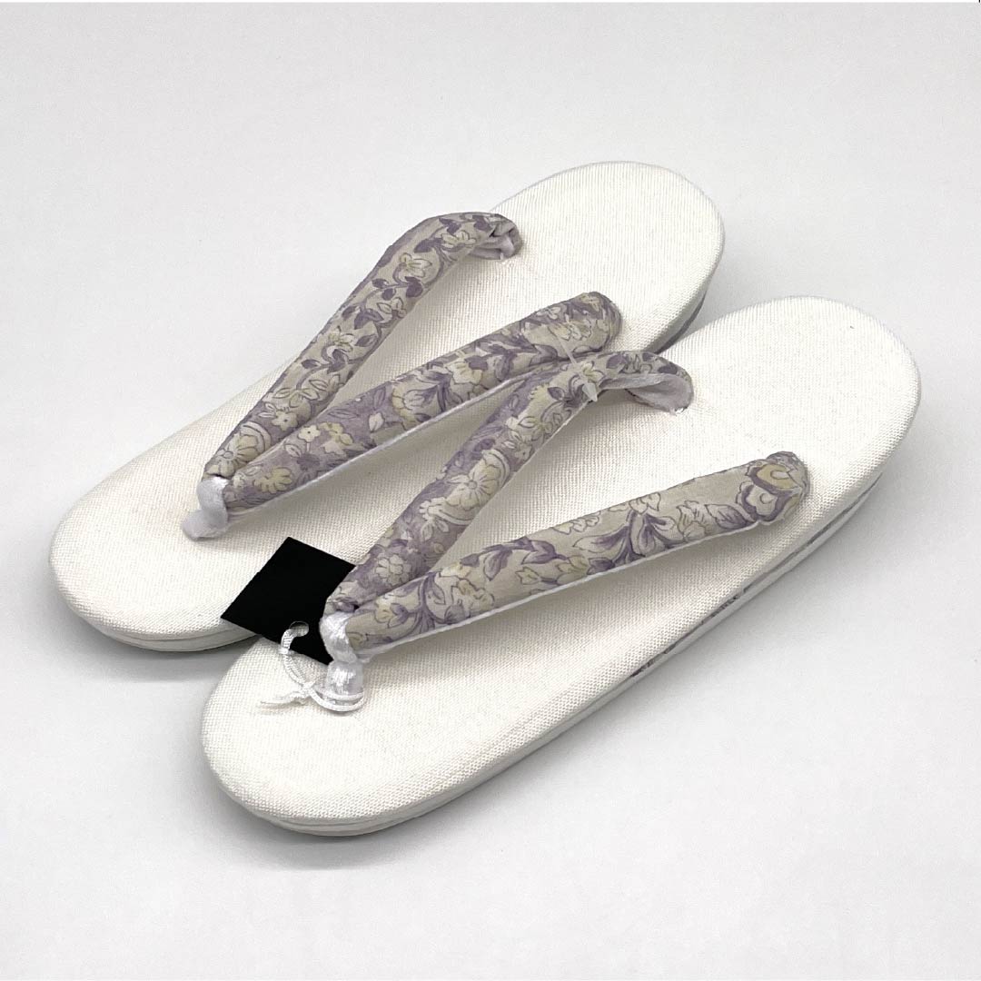 （新品）草履 亜麻 NEWランク 夏草履 亜麻草履 日本製 夏用 長さ24cm Lサイズ 白系 1122001641411