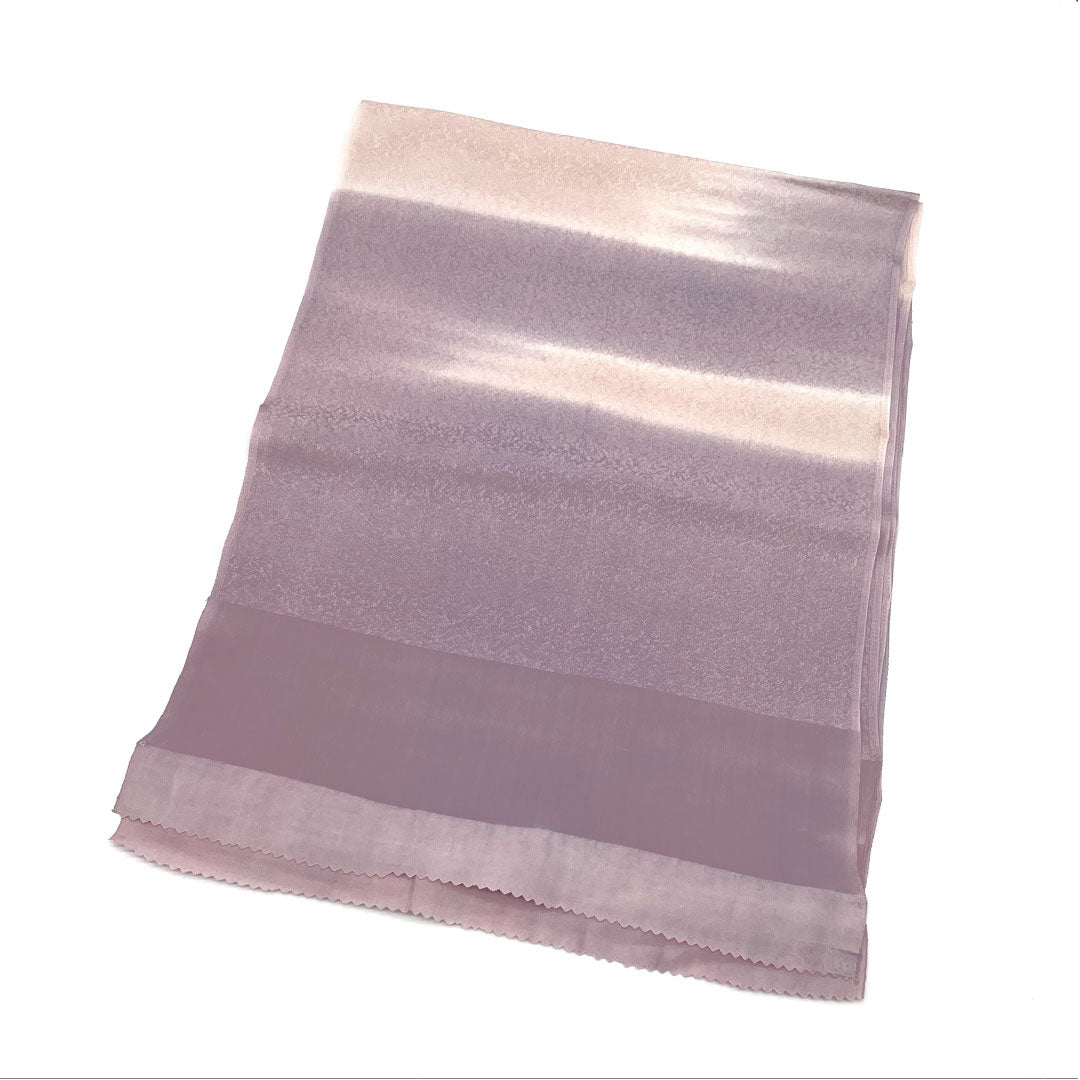 帯揚げ 正絹 Sランク セミフォーマル 薄紫色（うすむらさきいろ） 退紅色（あらそめいろ） 長さ約168cm 幅約30cm 紫系 1136001632920