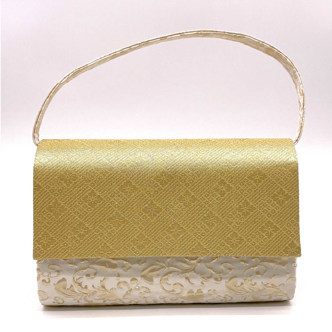 和装バック フォーマル 真珠色（しんじゅいろ） 留袖用 古典柄 菱 白系 Bランク 113900039411