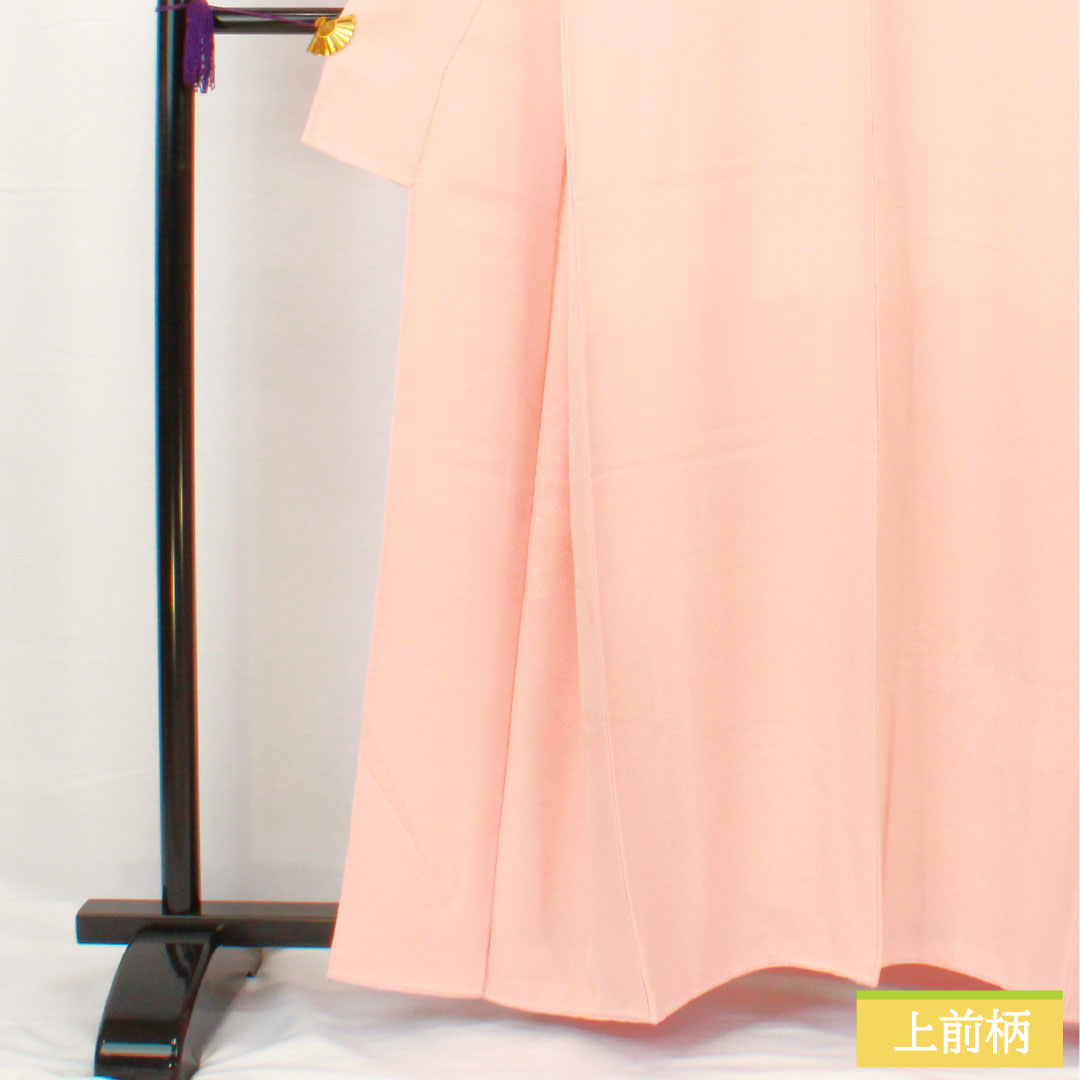 色無地 正絹 身丈160cm 裄丈64cm 紗綾形 袷 Aランク ピンク系 1114001963413