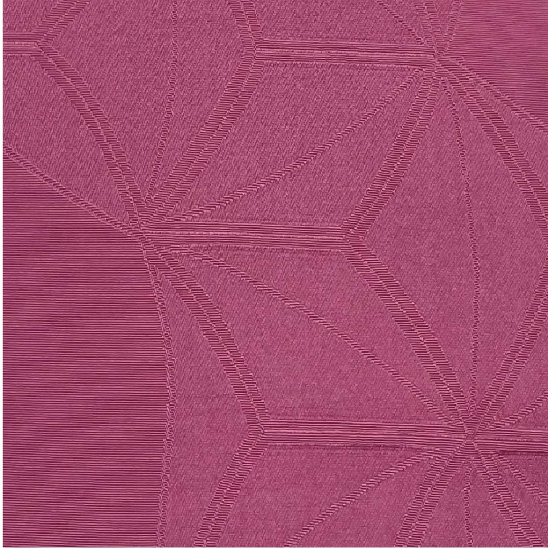 半幅帯 正絹 槿花色（むくげいろ） 変わり麻の葉 リバーシブル 帯丈380cm ピンク系 Sランク 1125001922313