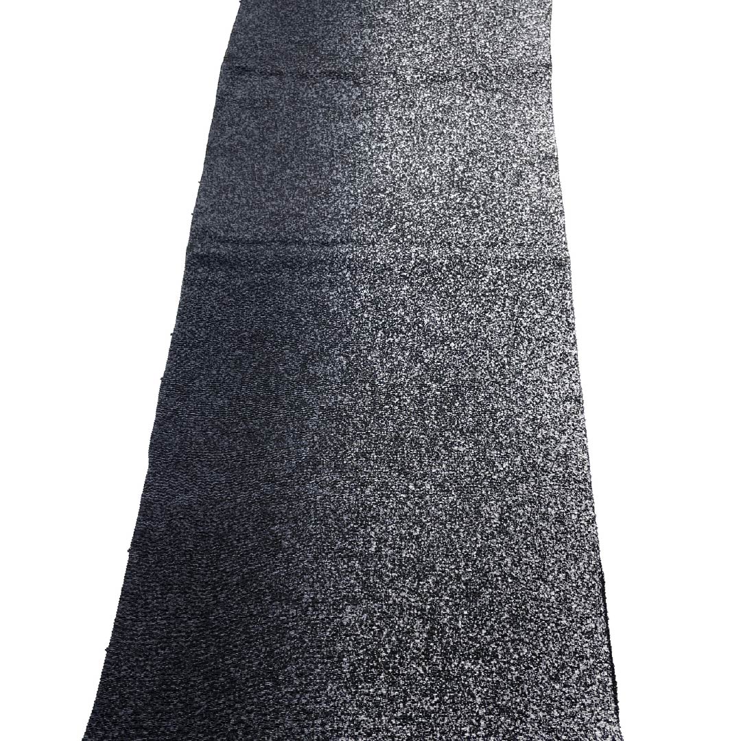 帯揚げ 正絹 Aランク カジュアル 黒色（くろいろ） グラデーション ちりめん地 長さ約176cm 幅約31cm 黒系 1136005133910