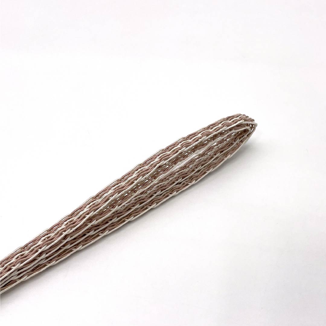 (新品)帯締め 正絹 NEWランク  浪花鼠色（なにわねずいろ） 単衣用 夏用  長さ約160cm 幅約1.2cm カジュアル ピンク系 1135005531313