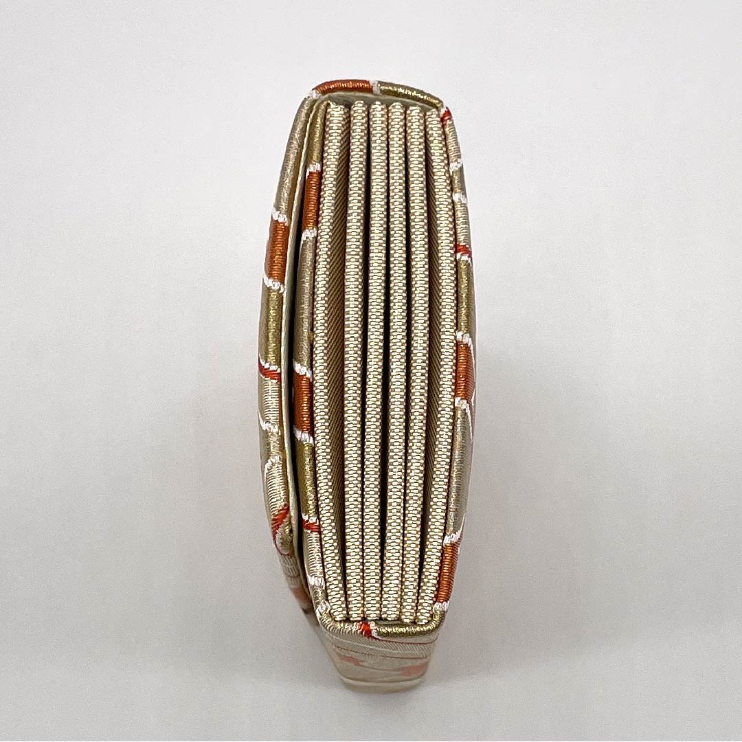 和装バッグ フォーマル Sランク 佐賀錦 松皮菱 金系 113900076221