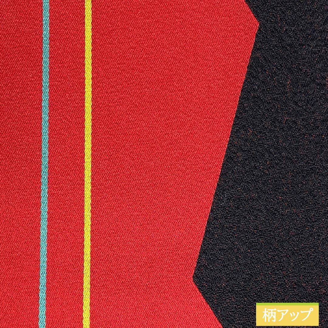 半幅帯 ポリエステル Sランク 赤紅色（あかべにいろ） 山路文 古典柄 帯丈348cm 赤系 1125003502312